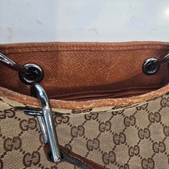 Gucci VTG Canvas Eclipse Tote - Picture 8 of 16